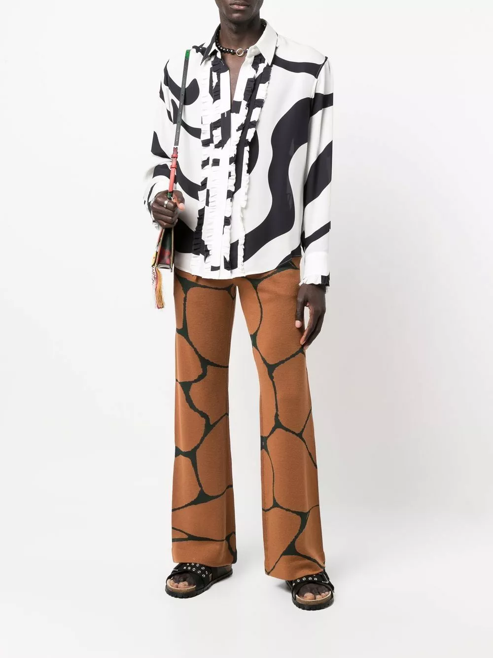 Karl Lagerfeld x Kenneth Ize knit trousers