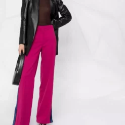 Karl Lagerfeld high-waist wide-leg trosuers