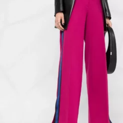 Karl Lagerfeld high-waist wide-leg trosuers