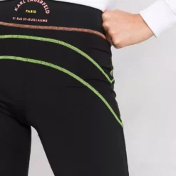 Karl Lagerfeld Technical contrast stitching leggings