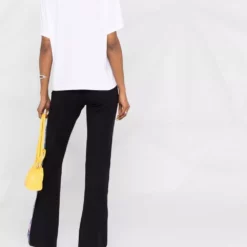 Karl Lagerfeld pipe-detail logo T-shirt