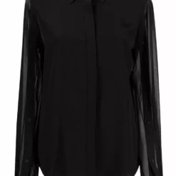Karl Lagerfeld sheer-sleeved shirt