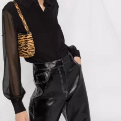 Karl Lagerfeld sheer-sleeved shirt