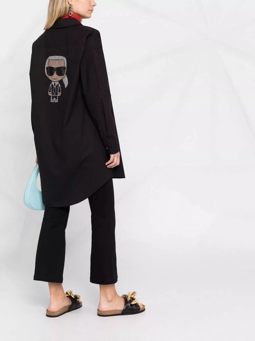 Karl Lagerfeld embellished-Karl shirt