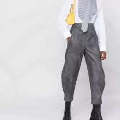 Karl Lagerfeld stripe-print bib collar shirt