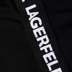 Karl Lagerfeld logo-print strap swimsuit