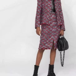 Karl Lagerfeld KL monogram bouclé jacket