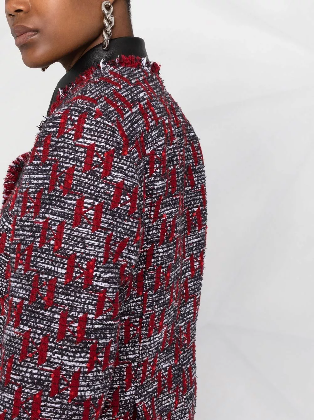 Karl Lagerfeld KL monogram bouclé jacket