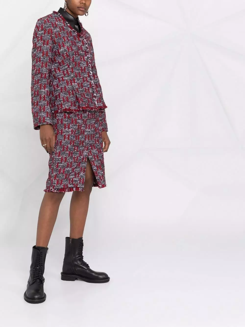 Karl Lagerfeld KL monogram bouclé jacket