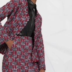 Karl Lagerfeld KL monogram bouclé jacket