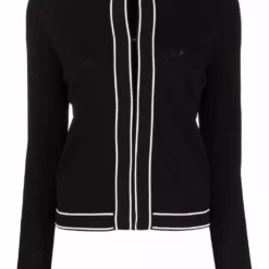 Karl Lagerfeld all-over logo cardigan