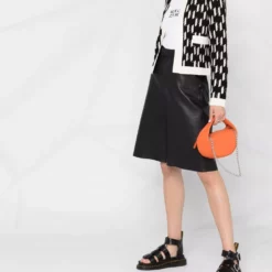 Karl Lagerfeld monogram-print knitted cardigan