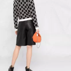 Karl Lagerfeld monogram-print knitted cardigan