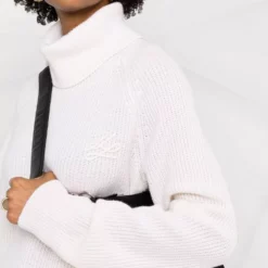 Karl Lagerfeld appliqué-logo knitted jumper