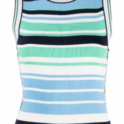 Karl Lagerfeld striped knit tank top