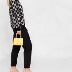 Karl Lagerfeld monogram-print knitted jumper