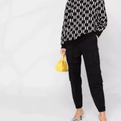 Karl Lagerfeld monogram-print knitted jumper