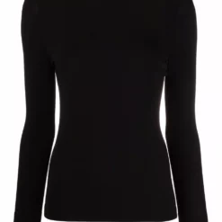 Karl Lagerfeld logo-embroidered knitted jumper