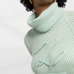 Karl Lagerfeld appliqué-logo gradient jumper