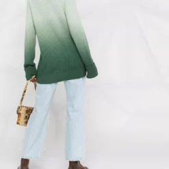 Karl Lagerfeld appliqué-logo gradient jumper