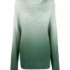 Karl Lagerfeld appliqué-logo gradient jumper