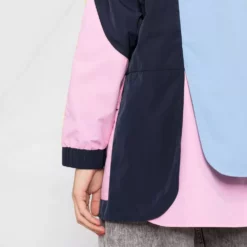 Karl Lagerfeld colour-block hooded parka