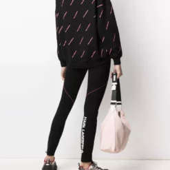 Karl Lagerfeld contrast stitching leggings