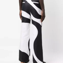 Karl Lagerfeld x Kenneth swirl-print trousers