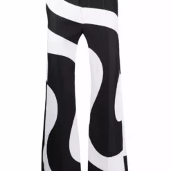 Karl Lagerfeld x Kenneth swirl-print trousers