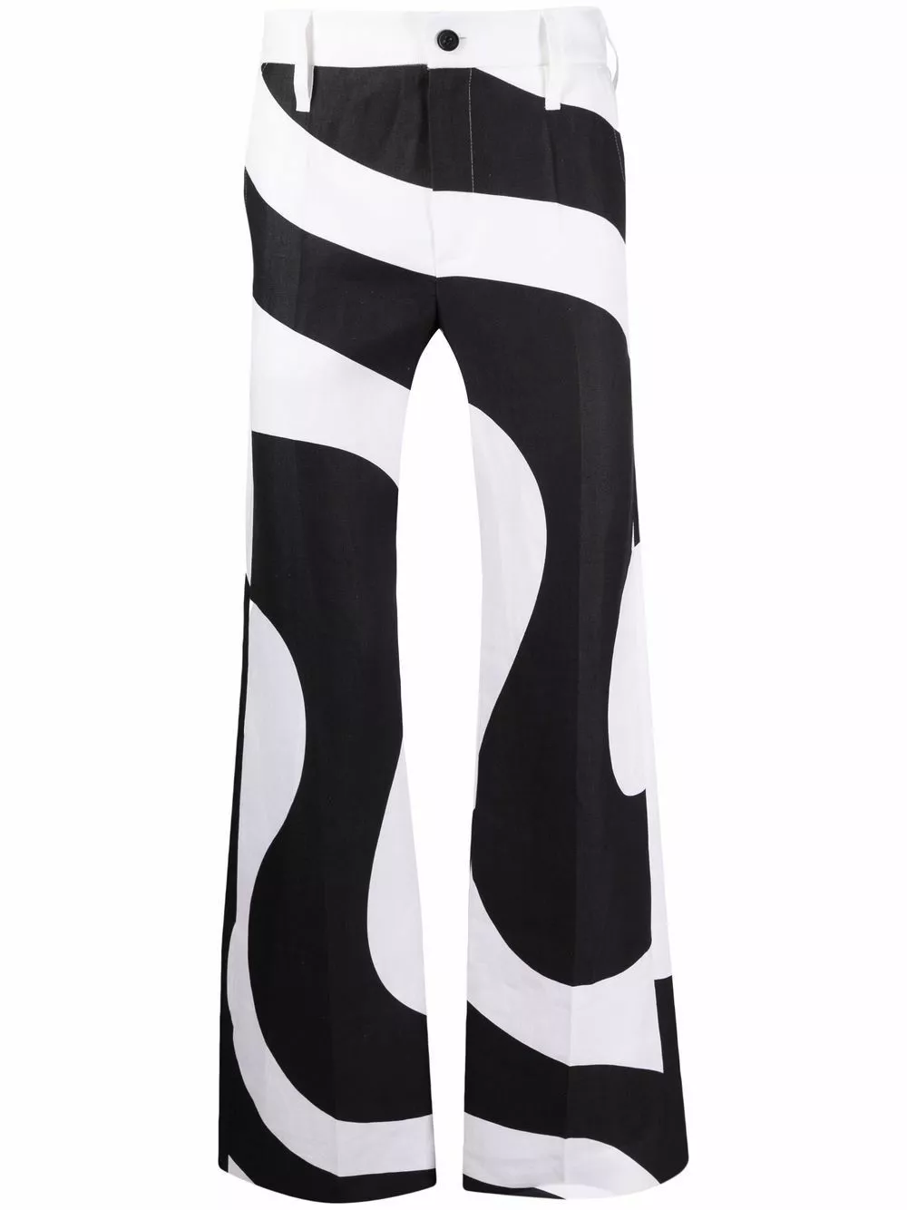 Karl Lagerfeld x Kenneth swirl-print trousers