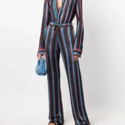 Karl Lagerfeld striped knit trousers
