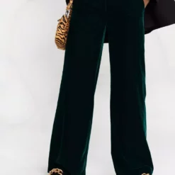 Karl Lagerfeld high-waisted flared-leg trousers