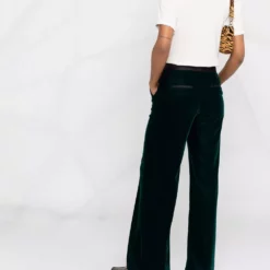 Karl Lagerfeld high-waisted flared-leg trousers