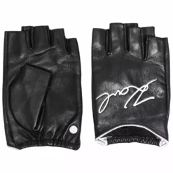 Karl Lagerfeld Karl Signature leather gloves