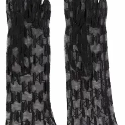 Karl Lagerfeld K/Monogram transparent glove
