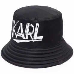 Karl Lagerfeld k/Ikonik logo print bucket hat