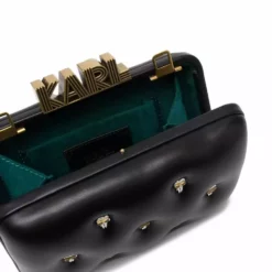 Karl Lagerfeld K/Ikonik pin-detail clutch