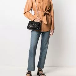 Karl Lagerfeld K/Studio logo-pin shoulder bag