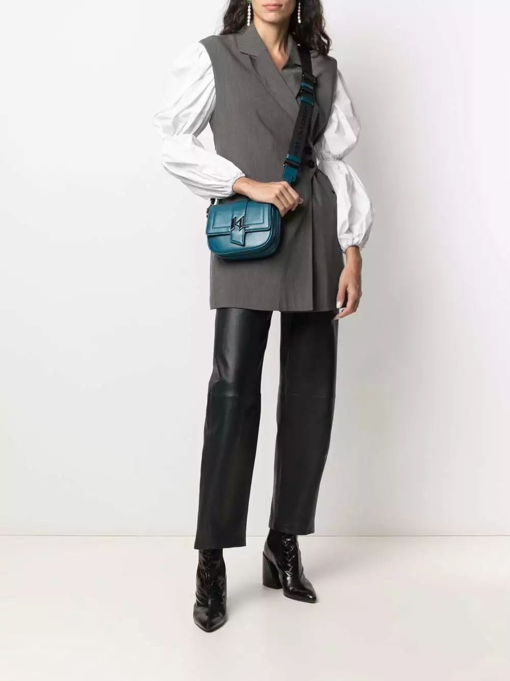 Karl Lagerfeld small K/Saddle leather bag