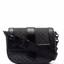 Karl Lagerfeld K/Saddle monogram satchel bag