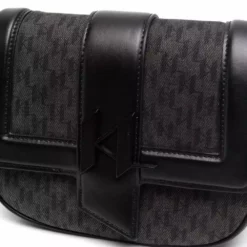 Karl Lagerfeld K/Saddle monogram shoulder bag