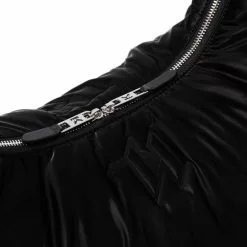 Karl Lagerfeld metallic monogram shoulder bag