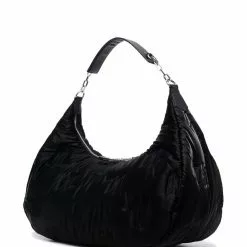 Karl Lagerfeld metallic monogram shoulder bag