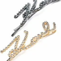 Karl Lagerfeld K/Signature hair slides