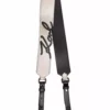 Karl Lagerfeld embroidered logo leather strap