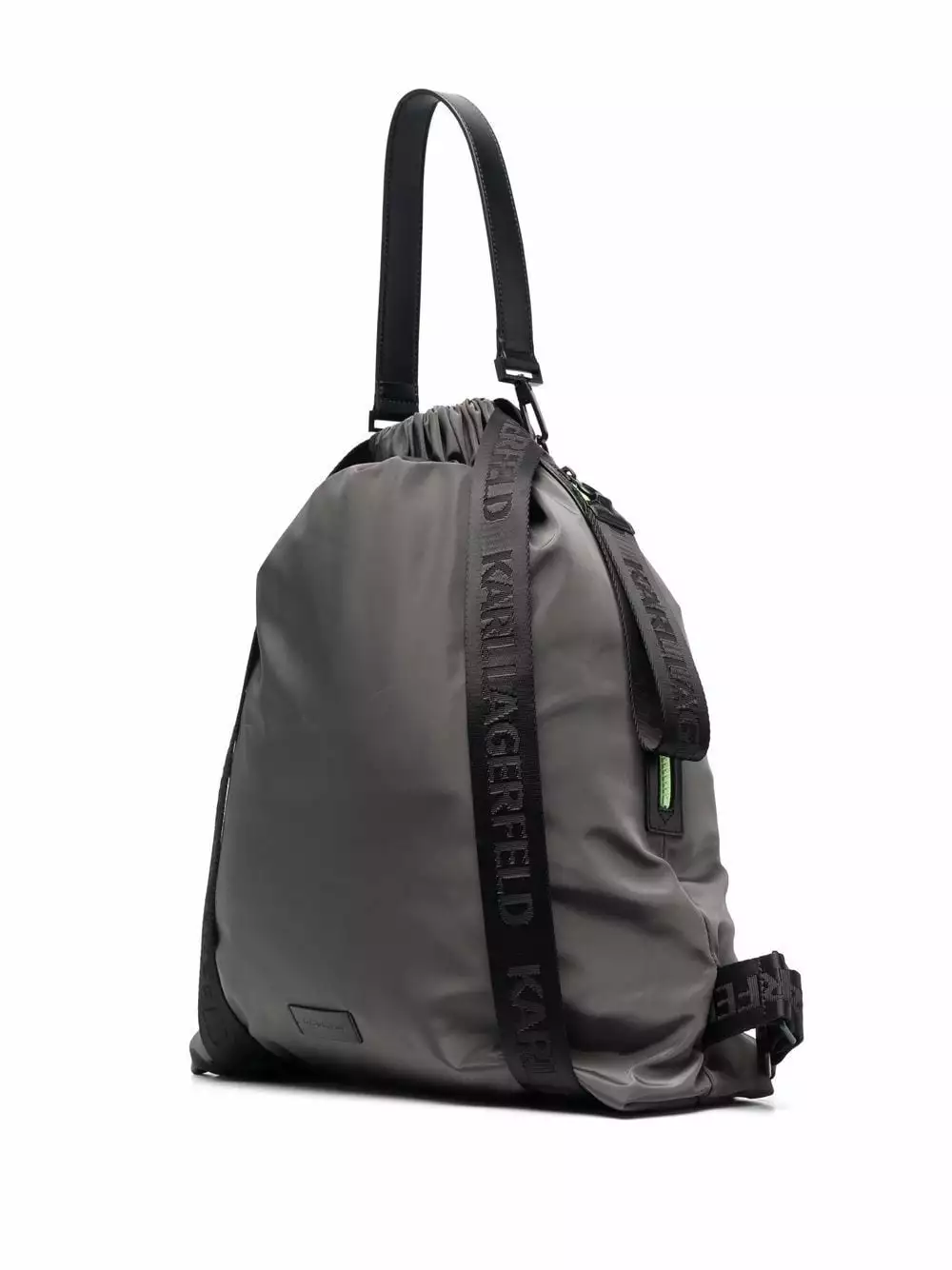 Karl Lagerfeld logo-pocket drawstring backpack