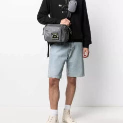 Karl Lagerfeld logo-patch crossbody bag