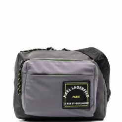 Karl Lagerfeld logo-patch crossbody bag