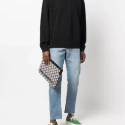 Karl Lagerfeld K/Monogram jacquard clutch