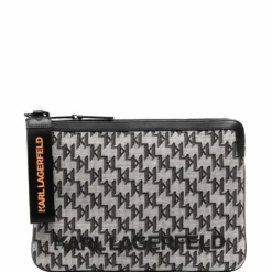 Karl Lagerfeld K/Monogram jacquard clutch